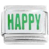 R3053green Happy Green Italian Charm