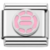 R828pink Cute Pink Volleyball Italian Charm