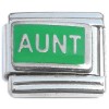 R837green Aunt Green Italian Charm