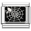 T3017 Spider Web Black Italian Charm