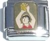 T3045 Basketball Shot Italian Charm