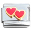 T3068 Cute Red Hearts Italian Charm