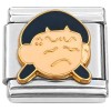 T3287 Angry Face Italian Charm /