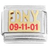 T333 Fire Department New York September 11 Italian Charm