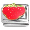 T338 Speckled Strawberry Fruit Italian Charm