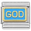 T397lightblue God in Light Blue Italian Charm