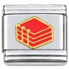 T566red Books Red Italian Charm