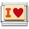 T903 I Love Red Heart Italian Charm