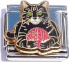 Cat with Yarn Italian Charm