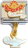 CT9207 Genie and Lamp Dangle Italian Charm