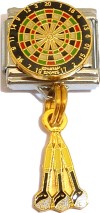 CT9238 Dart Board Dangle Charm