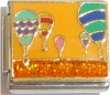 CT9326 Hot Air Balloons on Orange Italian Charm