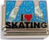 CT9400 I Love Skating Italian Charm