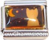 CT9455 Cat and Moon Italian Charm