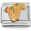 CT9828 Racing Horse Back Rider Italian Charm
