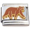 CT9837 Walking Wild Bear Italian Charm