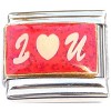 CT9845 I Love U You Italian Charm
