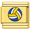 TG2011 Volleyball Blue Yellow Gold Value Italian Charm