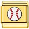 TG2034 Baseball Red Thread Gold Value Italian Charm