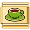 TG2040 Hot Coffee Drink Cup Gold Value Italian Charm
