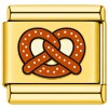 TG2049 Salted Pretzel Gold Value Italian Charm