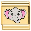 TG2050 Cute Elephant Gold Value Italian Charm