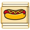 TG2055 Hot Dog Gold Value Italian Charm