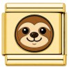 TG2064 Sloth Face Gold Value Italian Charm