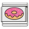 TV1002 Pink Donut Treat Value Italian Charm