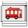 TV1076 Red Trolley Car Value Italian Charm