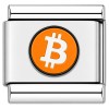TV1077 Bitcoin Logo Value Italian Charm