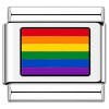 TV1087 Colorful Rainbow Flag Value Italian Charm