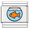 TV1089 Gold Fish Bowl Value Italian Charm