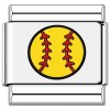 TV1094 Yellow Softball Value Italian Charm