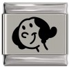 SL919 Olive Oyl Character Popeye Laser Engraved Italian Charm