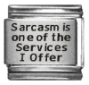 sarcasm is one of the services I offer
