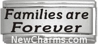 SS730 Families Are Forever Superlink Laser Italian Charm