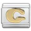 Gold Letter Italian Charms