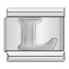 Silver Letter Italian Charms