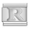 Silver Letter Italian Charms