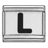 Black Letter Italian Charms
