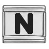 Black Letter Italian Charms