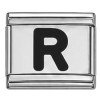 Black Letter Italian Charms