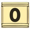 Black Number Italian Charms