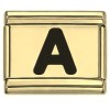 Black Letter Italian Charms