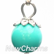 CH105 Aqua Round Dangle