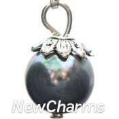 CH107 Gray Round Dangle