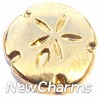 Gold Sanddollar LOCKET CHARM