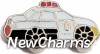 H1523 Police Car Floating Locket Charm