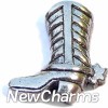 H4049 Cowboy Boot Floating Locket Charm